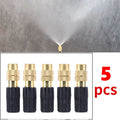 50-1pcs 4/7PVC Outdoor Misting Cooling System Garden Irrigation Watering 1/4'' Brass Atomizer Adjustable Garden Micro Sprinklers