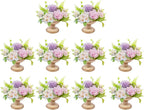 10 Pcs Gold Flowers Vases Wedding Table Centerpiece Decoration for Reception, Home Flower Stand for Birthday Ceremony Christmas