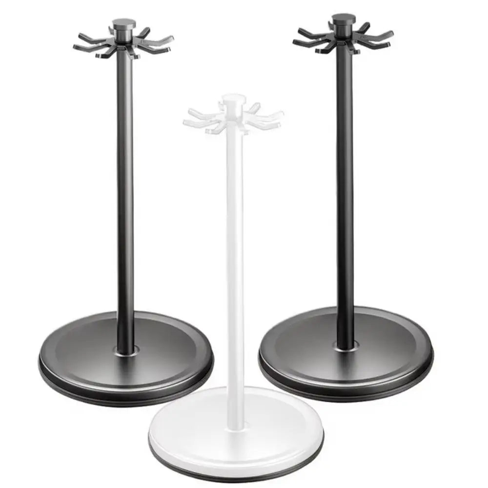 8 Hooks Kitchen Utensils Stand 360 Degree Rotating with Water Tray Flatware Storage Rack Non-slip Rust-proof