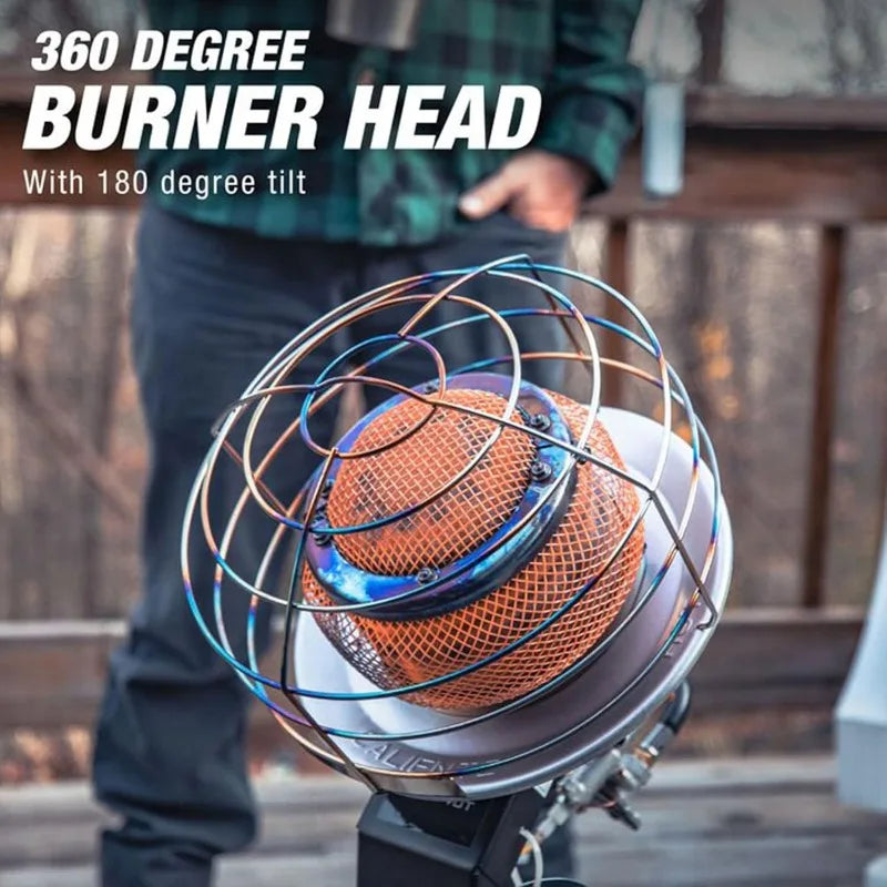 Mr. Heater Original 540-Degree 45,000 BTU Tank Top Radiant Propane Heater,chrome,Silver