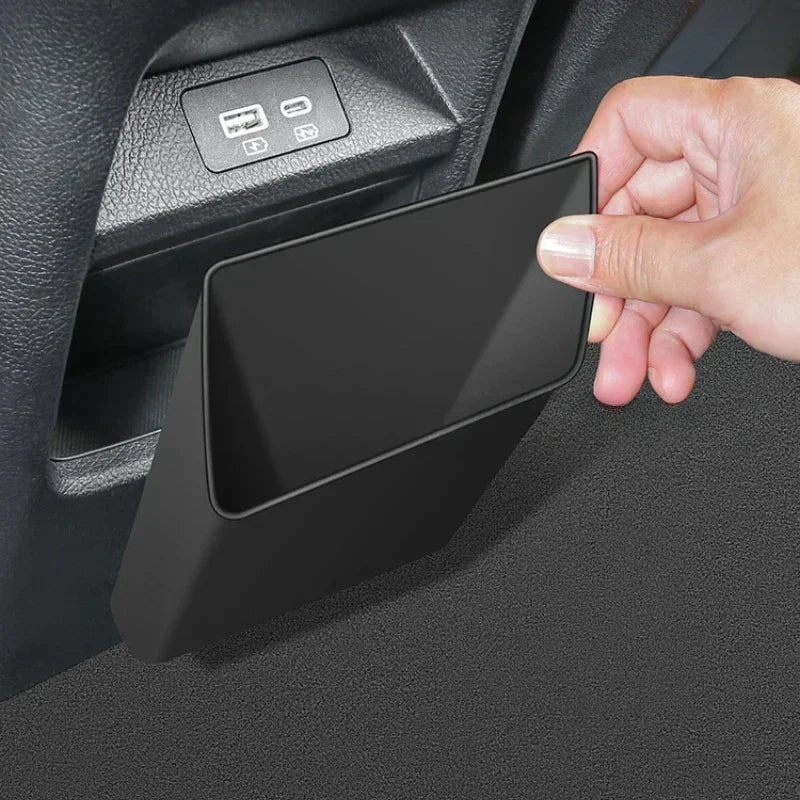 For BYD Song Plus DM-i EV 2020-2025 Car Central Control Rear Armrest Garbage Can TPE Interior Accessories