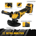 DEWALT DCG409 125mm Flat Head Angle Grinder Bare Machine Tool Cutting Machine 20V Lithium Battery Brushless Tools