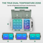 Alpicool NLS 20L 30L 40L Portable Refrigerator Mini Fridge Freezer 12V Compressor Cooler 12/24V DC 100-240V AC for Camping