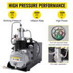 TUXING TXES022 300Bar PCP Compressor Electric 4500Psi High Pressure Air Compressor Auto Stop for PCP Scuba Diving Tank Rifle
