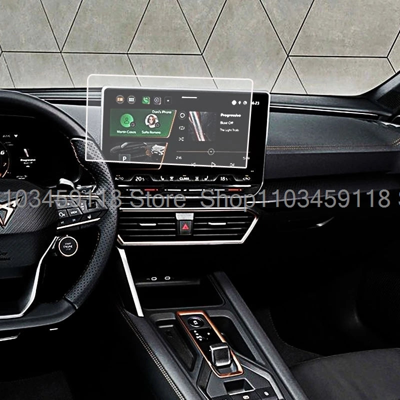 TPU screen Protector  film For Cupra Formentor 2025/Cupra Leon MK4 2024 2025 car 12.9inch GPS Navigation TouchScreen