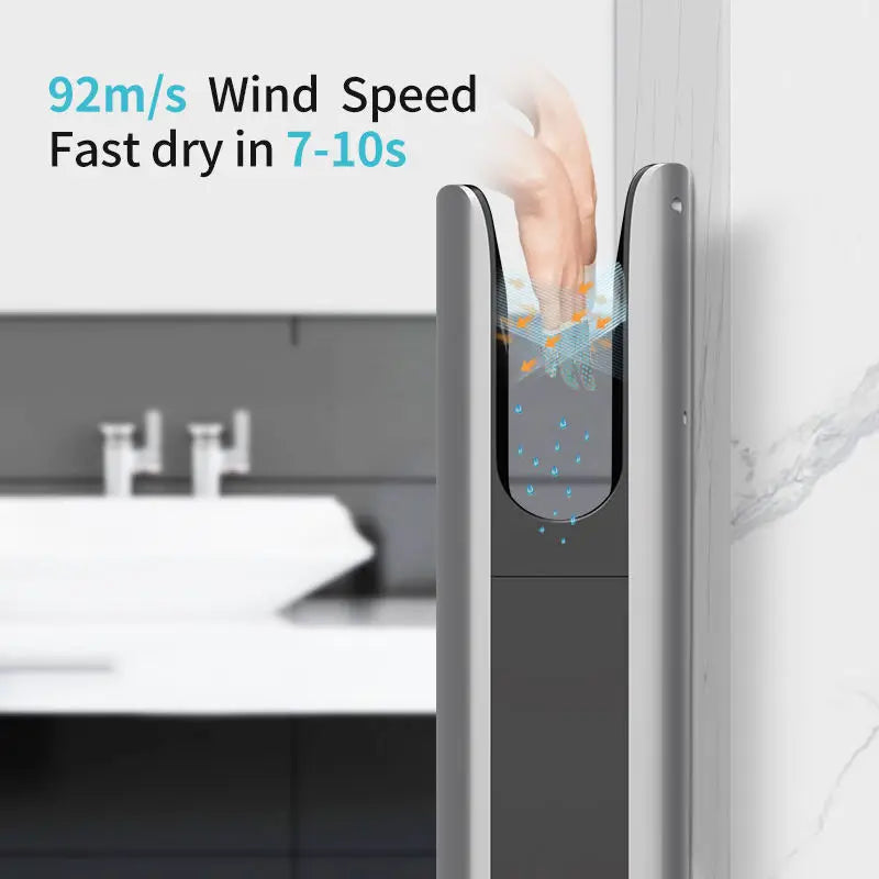 AIKE Automatic Hand Dryer HEPA Filtered Vertical Compact High Speed Je