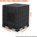 IBC Tote cover 330 gallon zipper 210D&420D heavy sunscreen material 1000L outdoor garden water tank protection cover