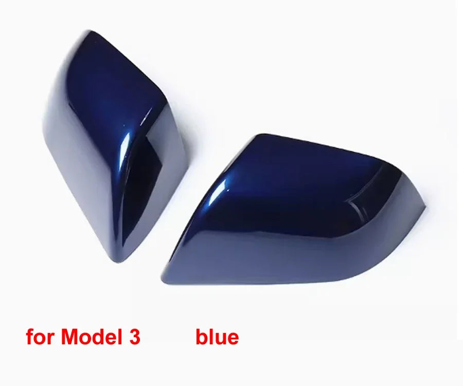 For Tesla Model 3 / Model Y Replace Car Accessories Rear View Mirrors Shell Cap Housing Wing Door Side Mirror Cover 1 Pair