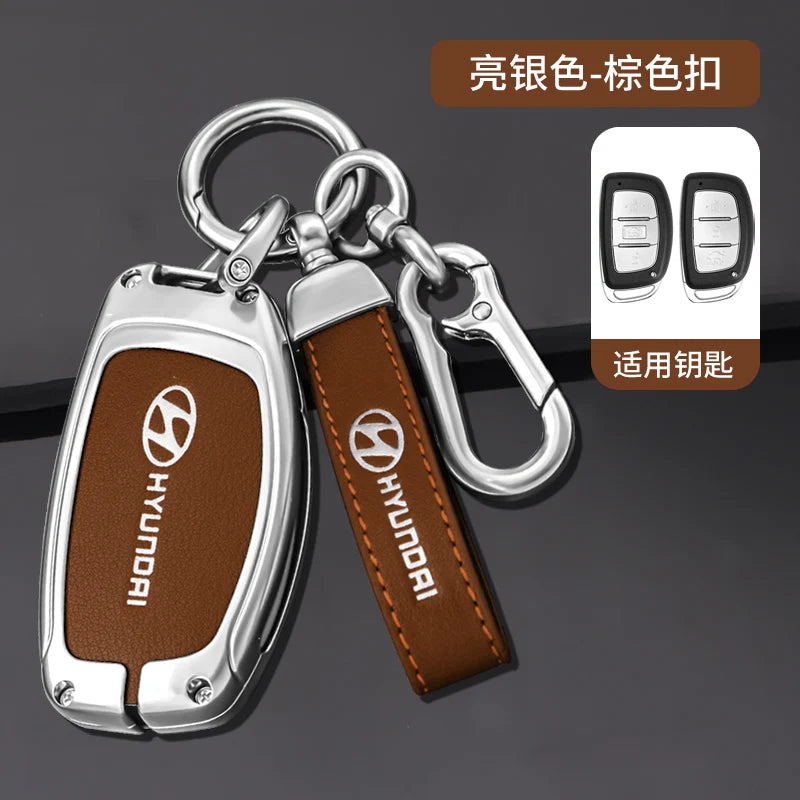 For Hyundai ix35 i40 i20 i10 Tucson Elantra Creta Sonata Ioniq Accent Creata Car Remote Key Case Fob Cover Keychains Accessories