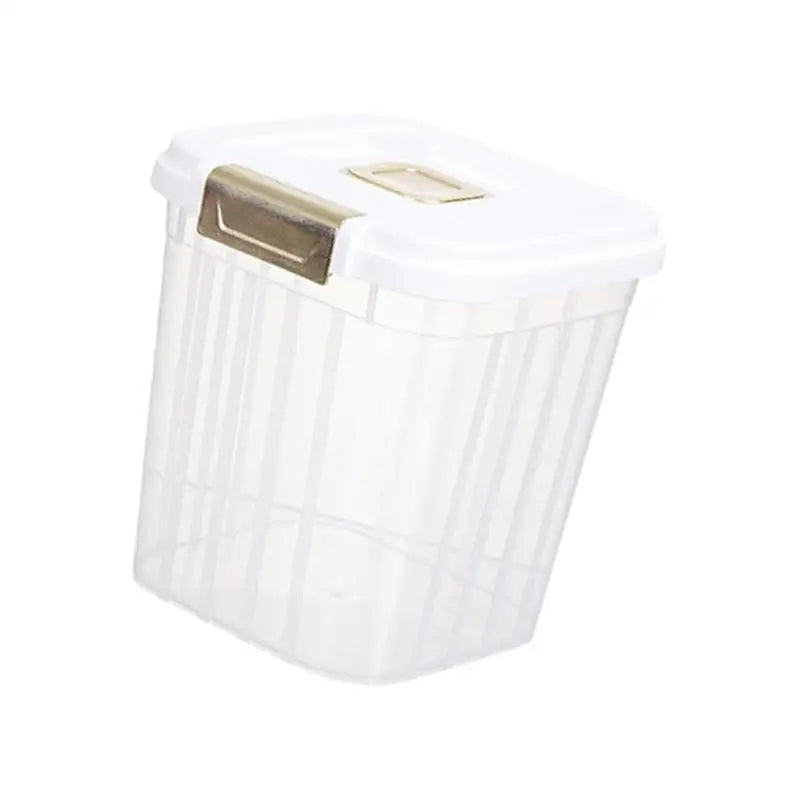 E8BD Large Capacity Clear Kitchens Storage Bin Wide Mouth for Effortlessly Filling