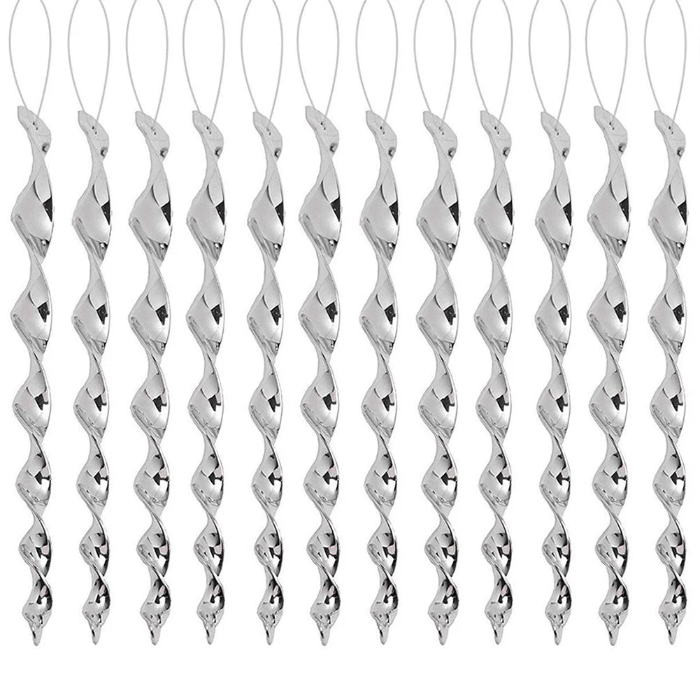 72/12Pcs Bird Repellent Wind Spiral Rotating Rod Hanging Ornaments Garden Decor Scare Pigeons Birds Repeller Outdoor Accessories