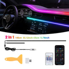 Symphony Car Atmosphere Light Automatic OFF Module 30 Seconds Glove Box USB Expansion Dock Ambient Lamp For Tesla Model 3 Y S X
