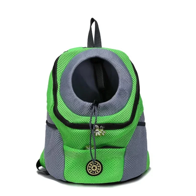 New Portable Double Shoulder Pet Carrier Backpack - Outdoor Travel Mesh