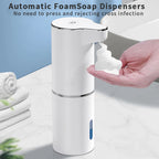 New Wall Mounted Automatic Soap Dispenser Foam Smart Hand Washing Machine 300ml Liquid Rechargeable Bathroom Induction Sensor