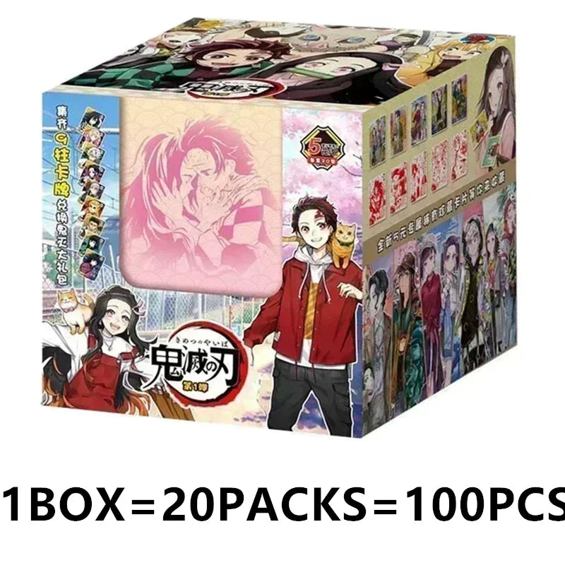 Douqu Original Demon Slayer English Version Trading Card Full Series Anime Collection Card Board Game Children's Toys Gift