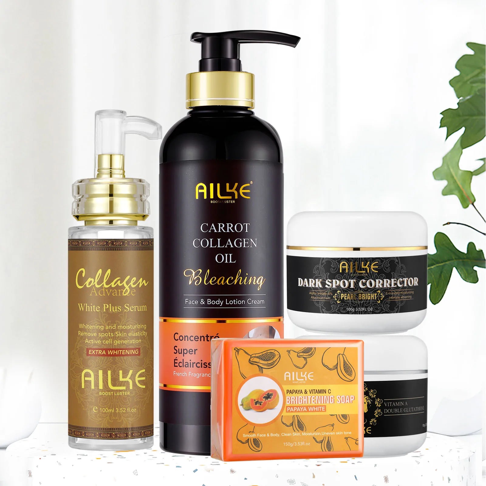 AILKE Collagen 5-in-1 Skin Care Kit - Face & Body