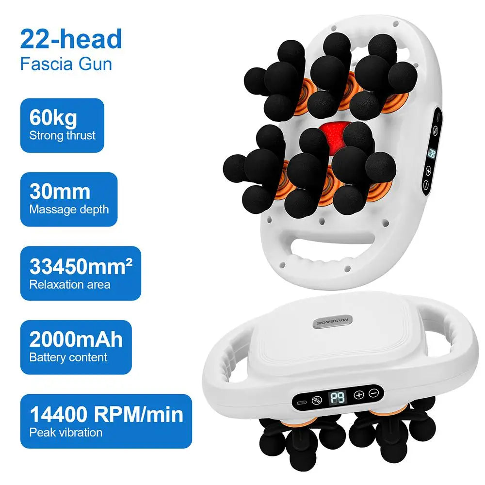 22-Head Fascia Massage Gun