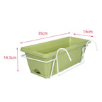 Hanging Flower Pot Garden Plant Holder Box Plant Pot Railing Balcony Planter for Yard Flowerpot Deck Porch Hanger Entrance Decor
