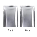 Multi Size Smell Proof Storage Bags Matte Black Open Top Tear Notch Pouches Vacuum Heat Sealing Aluminum Foil Mylar Package Bags