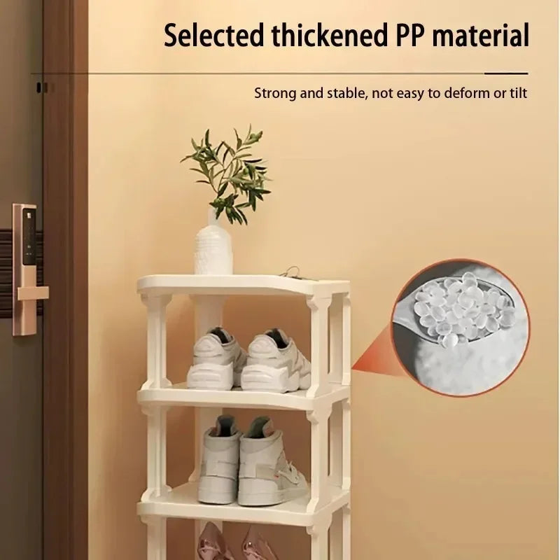 6/9 Layers Stackable Shoe Rack Simple Standing Storage Racks Household Wall Corner Shelves Dormitory Removable Shoe Organizers