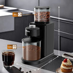 Professional Conical Burr Coffee Grinder Coffee Grinders with 25 Girind Settings Easy to Clean with Brush Anti-static Powder Box