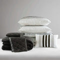 7 Piece Stripe Comforter and Quilt Set-King/Cal King
