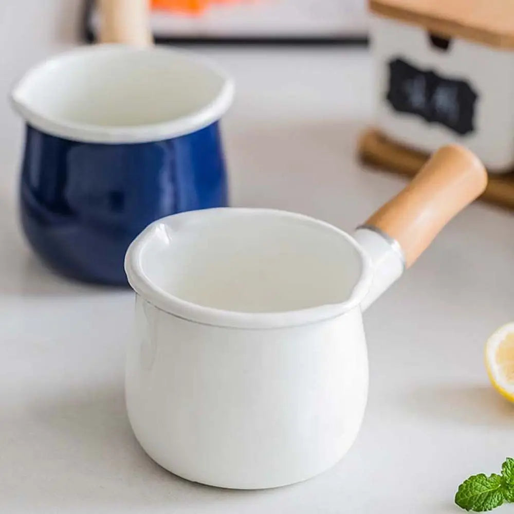Mini Wooden Handle Kitchen Accessories For Gas Stove Induction Cooker Breakfast Baby Cookware Milk Pot Cooking Pot Soup Pot