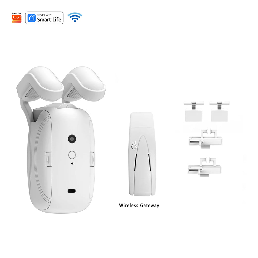 Wifi 3 in 1 Smart Curtain Motor Opener Aluminum Motorized Curtain System Automatic Electric Curtain Track