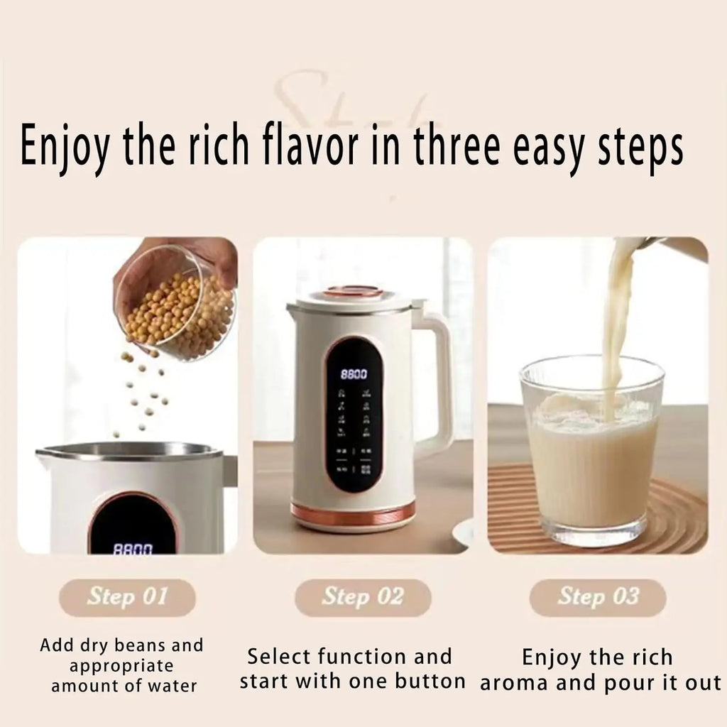220V 1.5L Soybean Milk Machine 10-leaf Blade Breakfast Machine Electric Juicer Blender Mixer Wall Breaking Machine