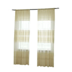 1PC Striped Sheer Curtains for Living Room Bedroom Tulle Curtains for Room Kitchen Decoration Window Treatments Drapes 100x270CM