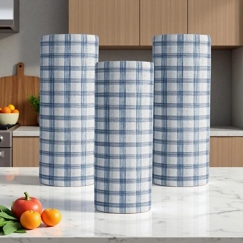 Cleaning Cloths - Super Absorbent Wet & Dry Design, Kitchen Restaurant Cleaning Essentials, Woven Disposable Dish Towels
