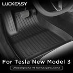For Tesla Model 3 Highland Floor Mats 2024 Car Accessories TPE Waterproof Foot Pad Front Rear Trunk Mat Rear Seat Backrest Pad