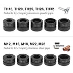Kinds of Hydraulic Pipe Crimping Moulds TH, U Pipe Dies for Pex Fittings and V, M, VAU, VUS Pipe Dies for Copper Fittings