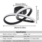 Modern Chandelier Cord Pendant Light Acrylic Led Ceiling Lamp Minimalist Dining Living Room Hotel Decor Luminair Hanging Fixture