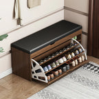 Shoe Change Stool at the Entrance to the Door, Household Seated Shoe Cabinet Seat, Integrated Shoe Rack, Soft