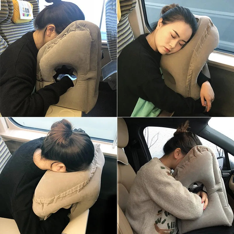 Upgraded Inflatable Travel Pillow