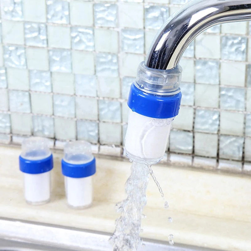 Kitchen Faucet Tap Water Filter Purifier Head Splash Proof Faucet Water Quality Detector Mini Faucet Purifier Filter Nozzle