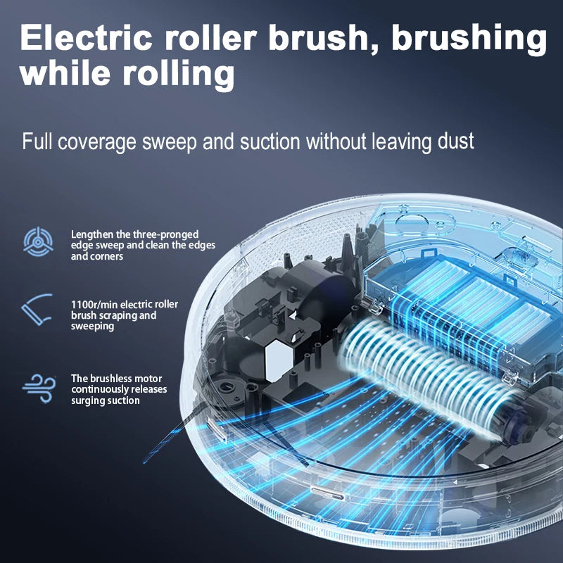 Arnagar S10 Robot Vacuum Cleaner Auto Empty Dust Collection Sweep Mop 4000Pa 2550mAh Low Noise APP Control for home cleanning