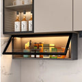 Kitchen Accessories Organizer Wall Mounted Kitchen Racks Modern Floating Cupboards Storage Organizers Suspended Storage Shelf