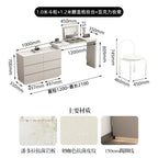 Minimalist bedroom dresser, storage cabinet, retractable bedside chest of drawers, dressing table, folding mirror