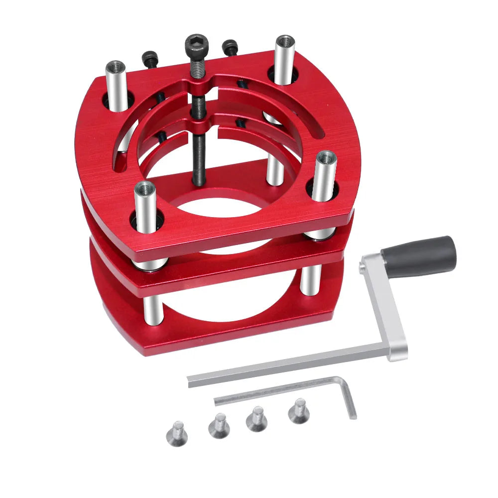 Router Lift -Aluminium Router Table Insert Plate with Tenoning Fence Electric Wood Milling Flip Board with Miter Gauge Guide Kit