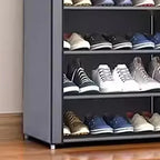 5/7/10-Layer Shoe Rack Large Dustproof Shoes Storage Hanger with Cover Simple Capacity Space-saving Shoes Cabinet Home Organizer
