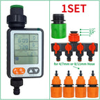 WUJIE 5M-30M Garden Irrigation Outdoor Misting Cooling System Watering 1/4'' Brass Atomizer Nozzles 4/7mm Hose Patio Greenhouse
