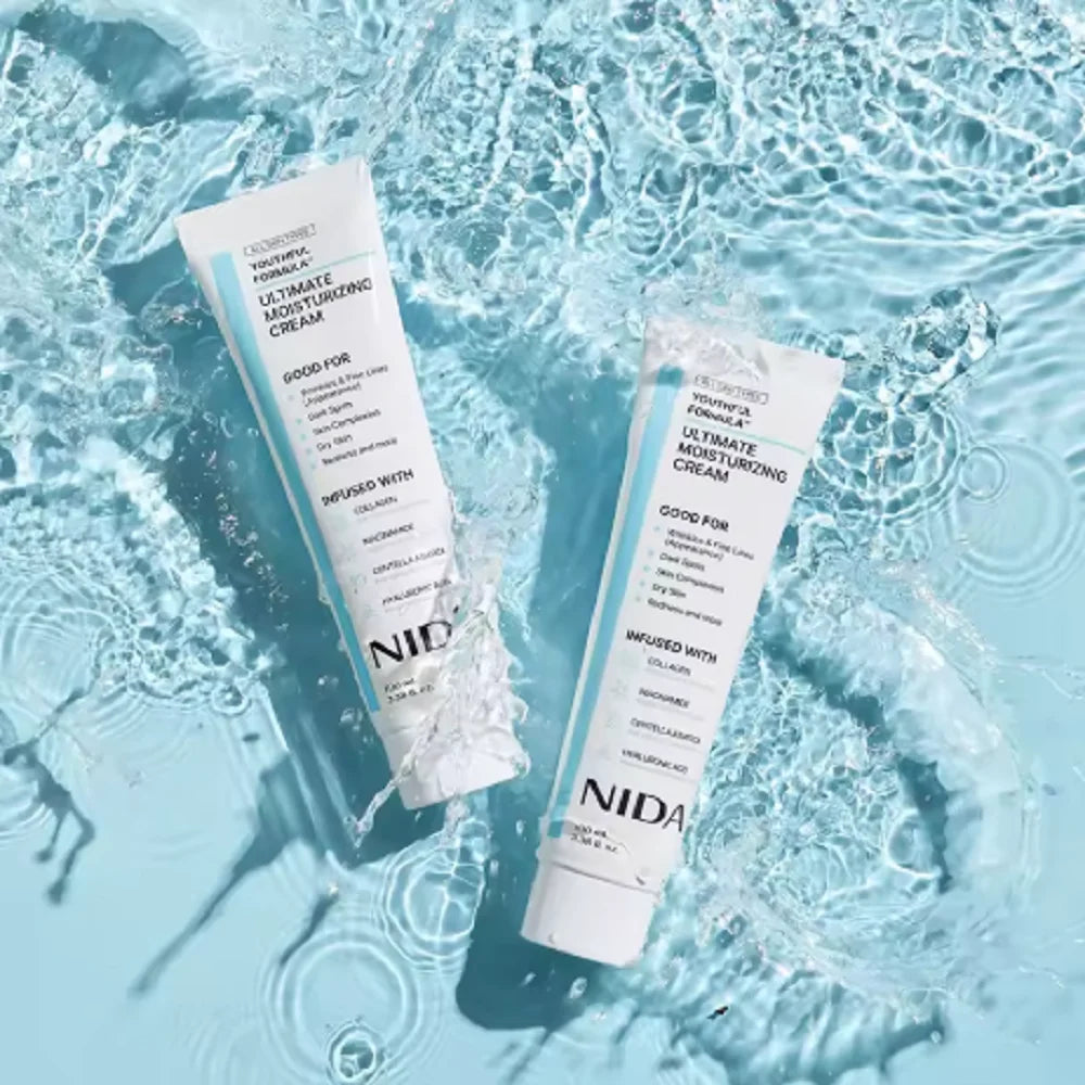 NIDA Ultimate Moisturizing Facial Cream Daily Skin Care Repairing Pores Redness Hyaluronic Acid Wrinkles Spot Korea Skin Care
