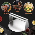 3Pcs Kitchen Accessories, Stainless Steel Burger Press, Spatula & Lid, Non-stick Kitchen Tools, Useful Kitchen Items for Home
