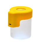 LED Glass Tobacco Jar Bottle Box with Magnifier Sealed Vacuum Herb Tobacco Jar Box Bottle Tobacco Storage Bottle Jar Container