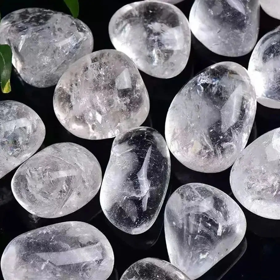 Natural Polishing White Rolling Crystal Stone  Gravel Rock Quartz Raw Gemstone Mineral Specimen Decoration Energy Stone