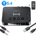Rechargeable Remote Controller 3.5mm AUX/RCA/USB U Disk/TF Input M6 Digital Adapter Bluetooth Receiver Transmitter Bluetooth 5.4