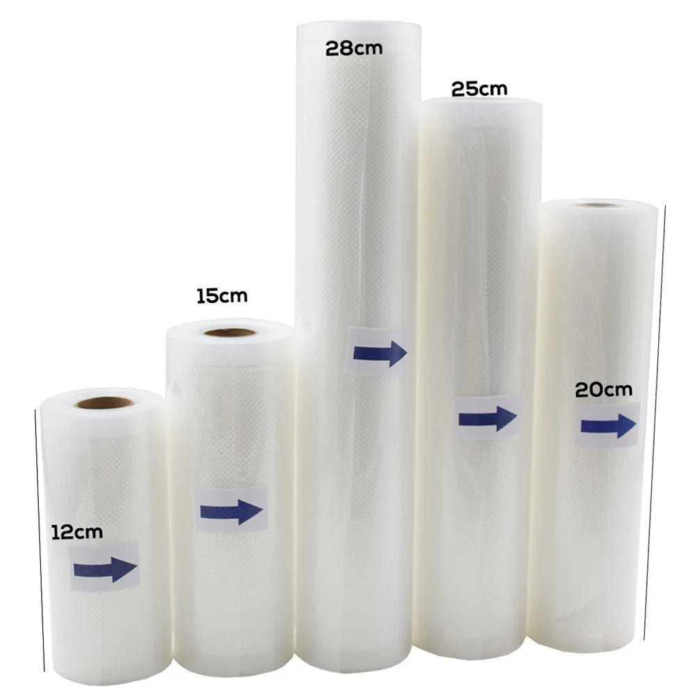 Household Food Saver Vacuum Bag Storage Bags Machine Film Sealer Vacuum Packer Saran Wrap Food Fresh Long Keeping 1 Roll