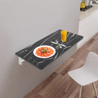Rust-Proof Wall-Mounted Folding Table Easy to Clean Wall Mounted Folding Table for Bedroom/Living Room/Study/Kitchen